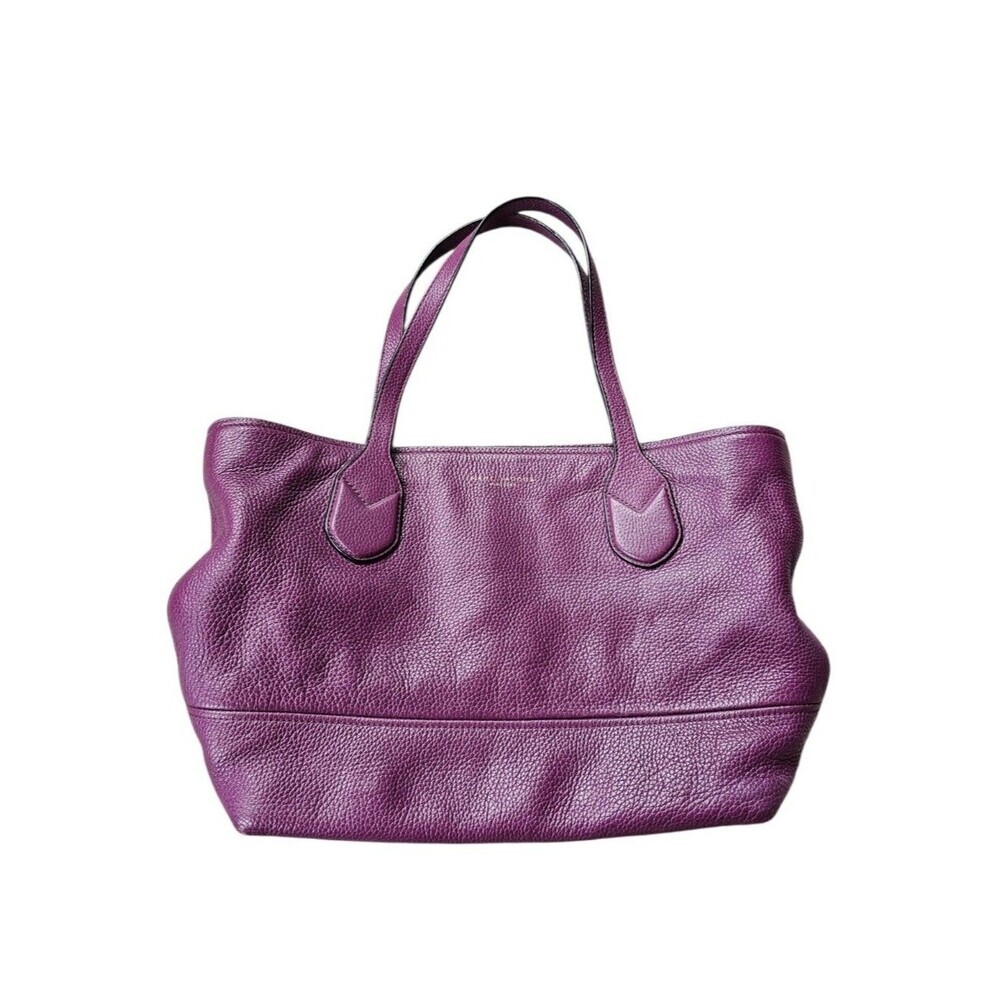 Marc Jacobs New York Purple Pebbled Leather Tote Bag